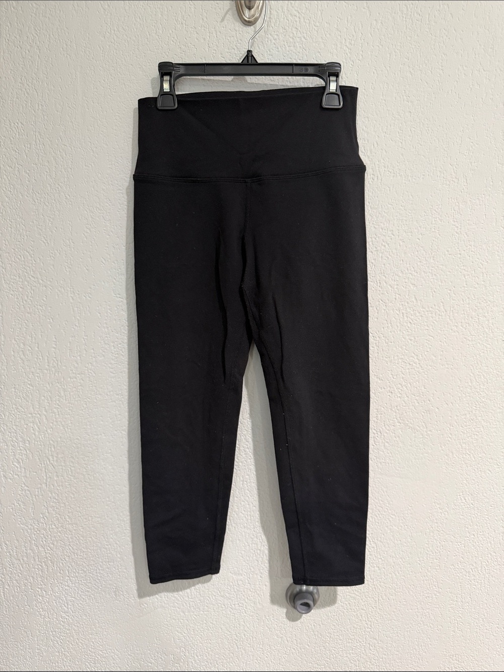ALO Yoga Black Meashed detail cropped Leggings